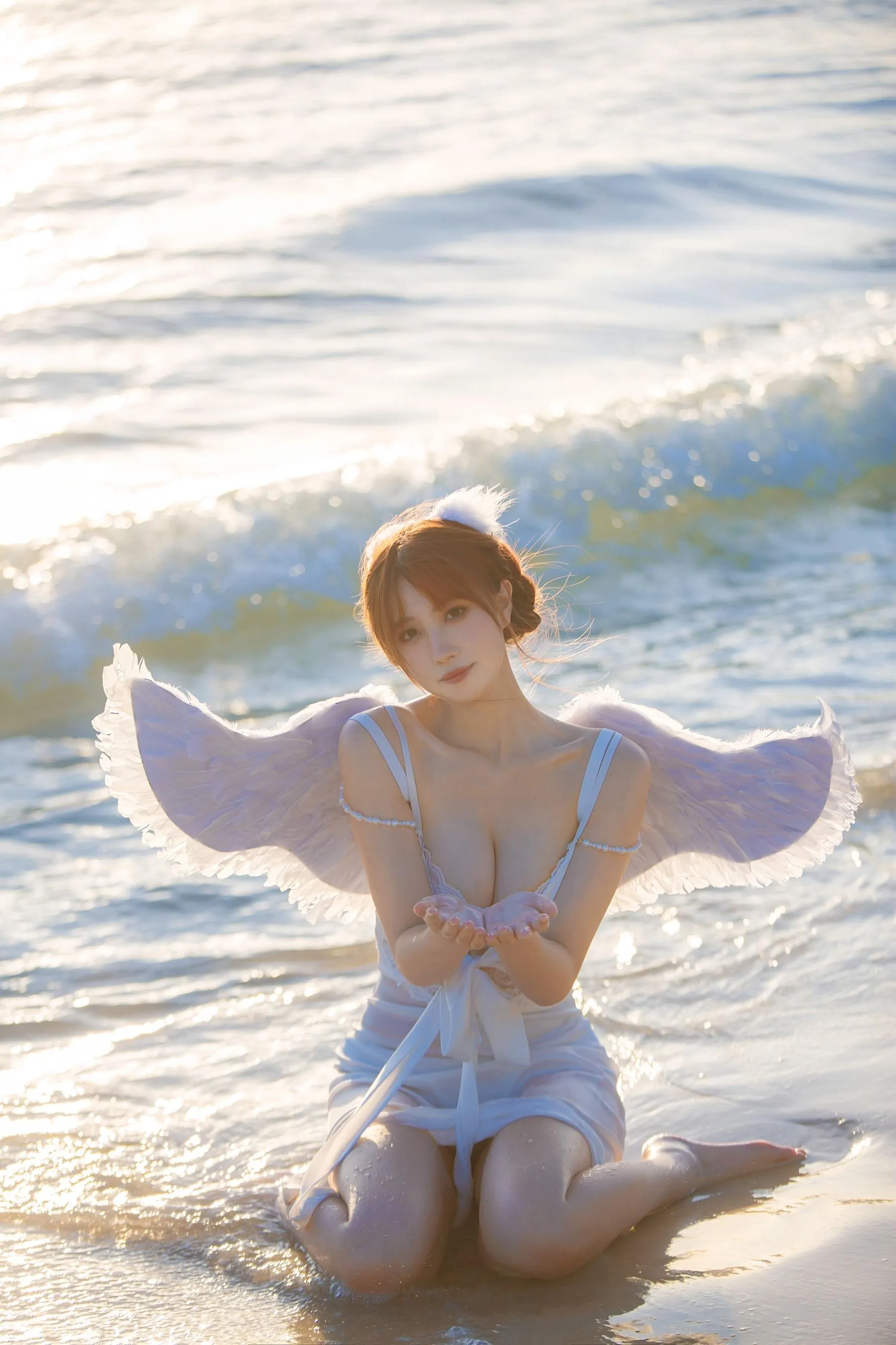 念雪ww – NO.35 海边神明少女 [50P]插图1